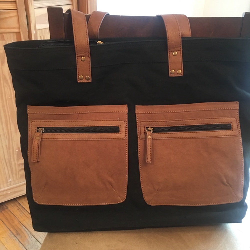 Black fabric tote.